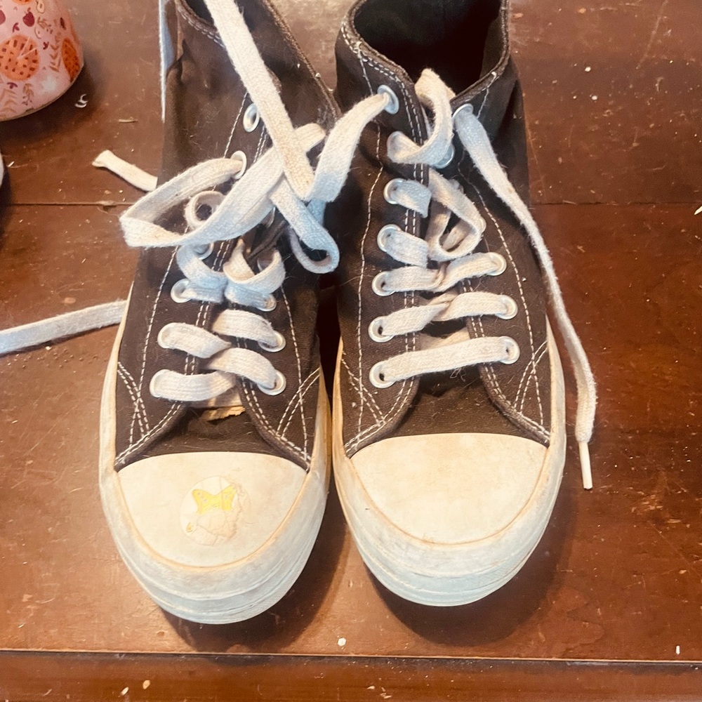 Kids Black High-Top Sneakers